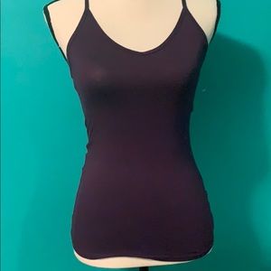 Garage Plum Racerback Tank Top S